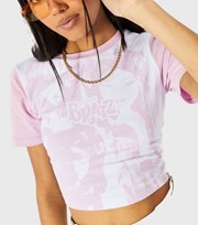 Skinnydip Pale Pink Bratz Logo Crop T-Shirt